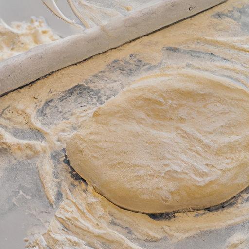 Freshly prepared pizza dough ready to be transformed into a delicious pizza.